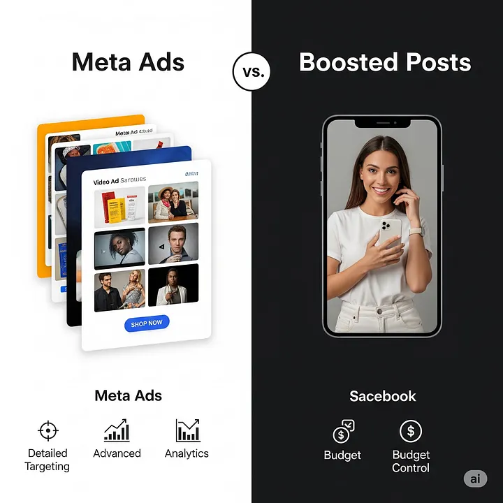 Meta Ads vs Boosted Posts
